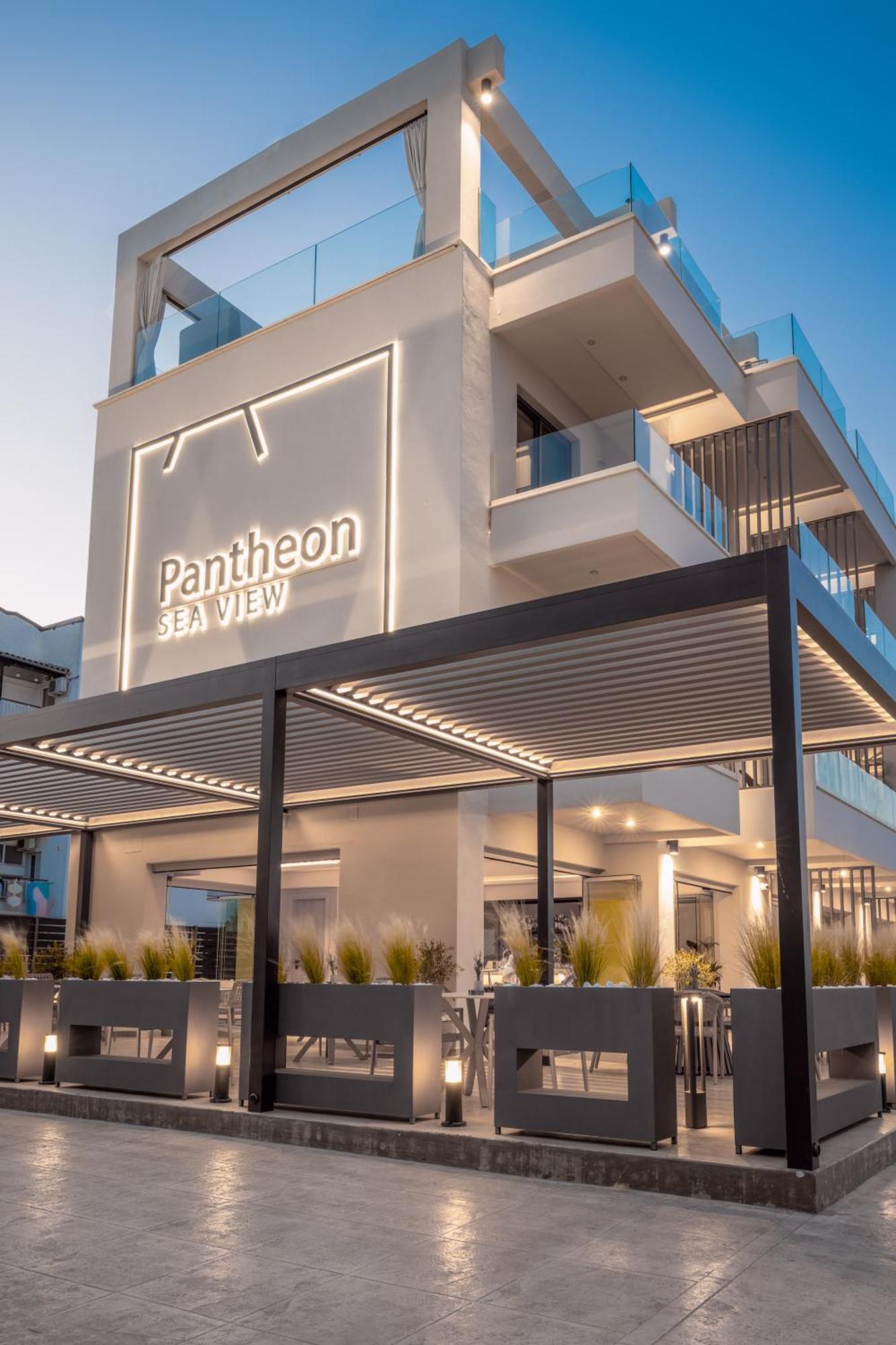 Pantheon Sea View Aparthotel Neoi Poroi Exterior photo